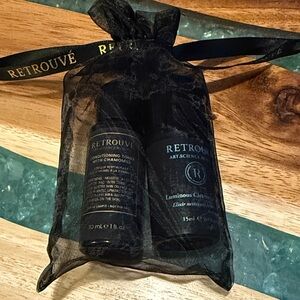 Retrouve Skincare Duo Toner & Cleanser Set with Mesh Bag NEW
